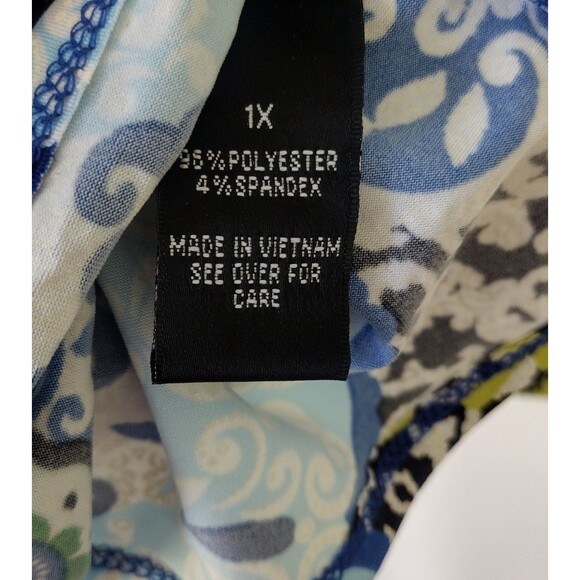 ALYX Blue Floral Sleeveless Dress Size 1X NWT - Picture 4 of 8